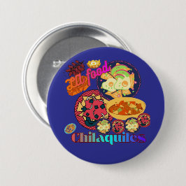 Los Angeles Chilaquiles diepblauw Ronde Button 7,6 Cm