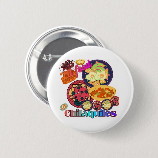 Los Angeles Chilaquiles Ronde Button 5,7 Cm (Voorkant /achterkant)