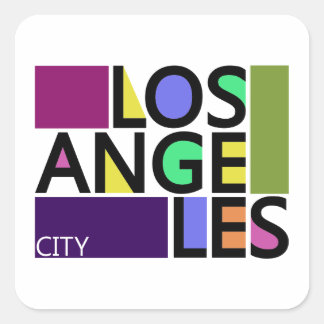 Los Angeles City Modern Typografie Stickers