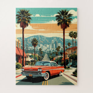 Los Angeles City Palmboom Schilderachtig Legpuzzel