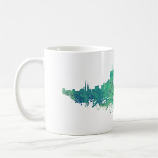 Los Angeles City Skyline - Mint Green Koffiemok