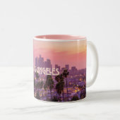 Los Angeles City Skyline Sunset Mok (Voorkant rechts)