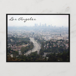 los angeles city uitzicht briefkaart
