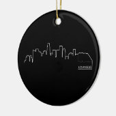 Los Angeles cityscape Keramisch Ornament (Links)