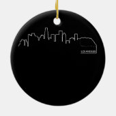 Los Angeles cityscape Keramisch Ornament (Achterkant)