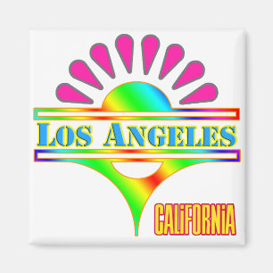 "Los Angeles Colorful 1" Magnet Magneet
