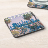 Los Angeles Cork Dessous de verre - California Tra (Côté gauche)