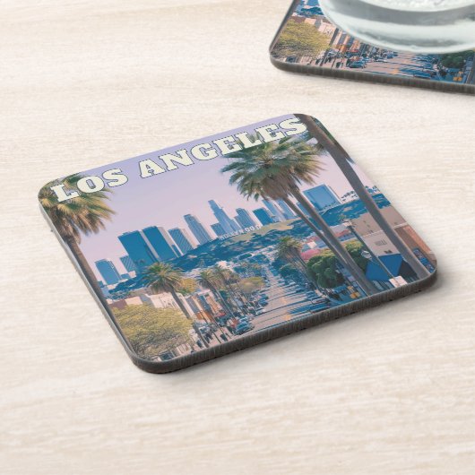 Los Angeles Cork Dessous de verre - California Tra (Côté gauche)