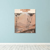 Los Angeles County Canvas Afdruk (Insitu (Houten vloer))