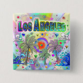Los Angeles Deep Dream Button (Voorkant)