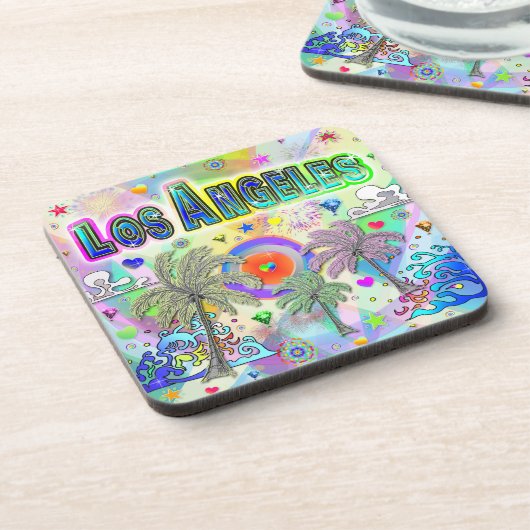 Los Angeles Deep Dream Dessous de verre (Côté gauche)