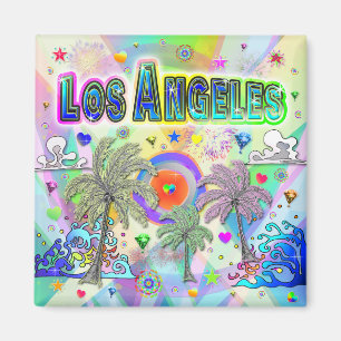 Los Angeles Deep Dream Magnet Magneet