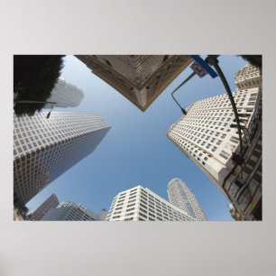Los Angeles Downtown Skyline Poster