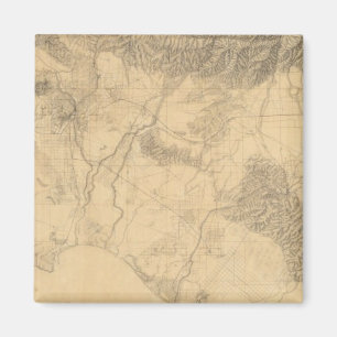 Los Angeles en San Bernardino Topografie Magneet