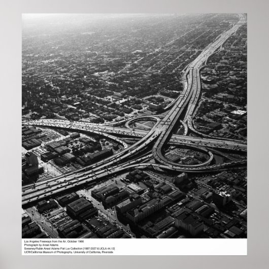 Los Angeles Freeways uit de lucht, 1966 Poster (Voorkant)