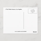 los angeles - getty museum briefkaart (Achterkant)
