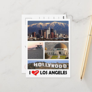Los Angeles - I Love - Verenigde Staten - Briefkaart