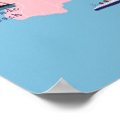 Los Angeles Icons Map Poster (Hoek)