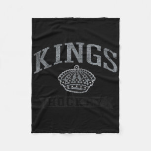 Los Angeles Kings Vintage Hockey Wit Officieel  Fleece Deken
