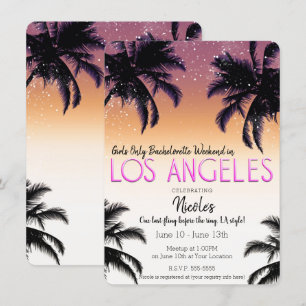 Los Angeles L.A. Meisjesweekend Afscheidscadeau Br Kaart