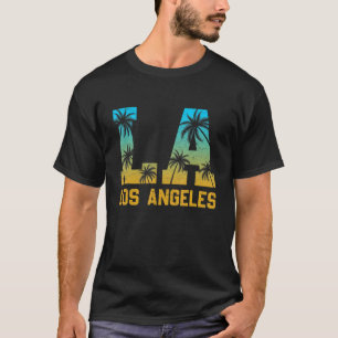 Los Angeles La California Mannen Women Retro Cloth T-shirt