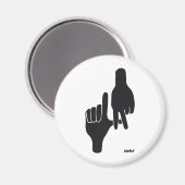 LOS ANGELES LA HAND SIGN MAGNEET (Voorkant / Achterkant)