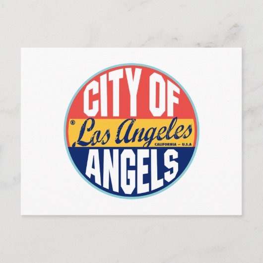 Los Angeles Label Briefkaart (Voorkant)