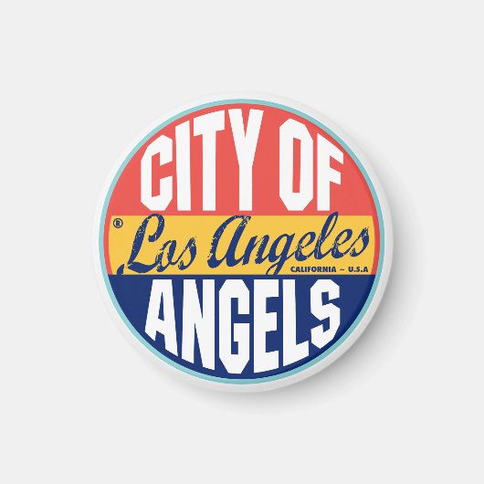 Los Angeles Label Magneet (Voorkant)