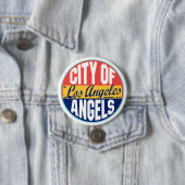 Los Angeles  Label Ronde Button 7,6 Cm (In situ)