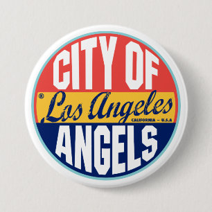 Los Angeles Label Ronde Button 7,6 Cm