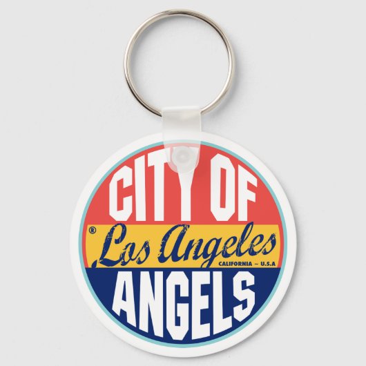 Los Angeles Label Sleutelhanger (Voorkant)