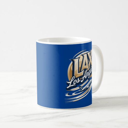 Los Angeles LAX Airport Code Mug (Devant droit)
