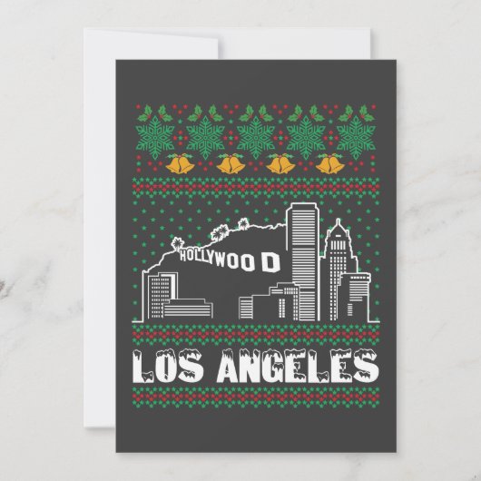Los Angeles Lelijke Kerstmis Kaart (Voorkant)