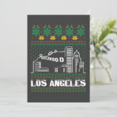 Los Angeles Lelijke Kerstmis Kaart (Staand voorkant)