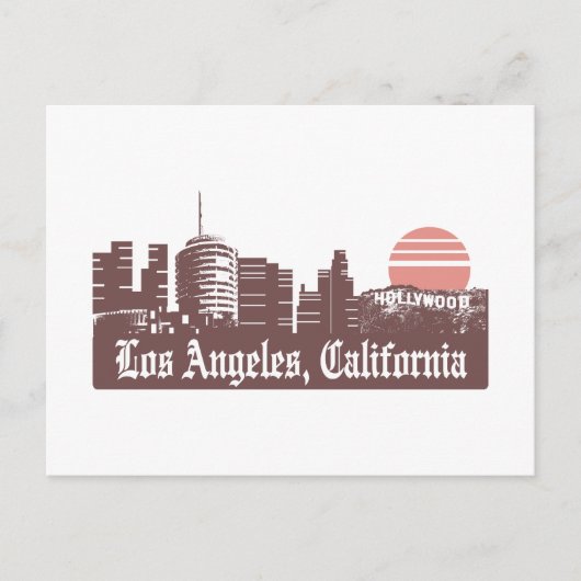 Los Angeles Linesky Briefkaart (Voorkant)