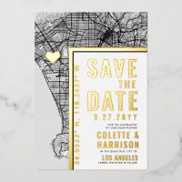 Los Angeles Love Locator | Huwelijk Save the Date