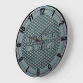 Los Angeles Man Hole Cover Horloge Customisée (Angle)