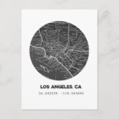 Los Angeles Map Briefkaart (Voorkant)