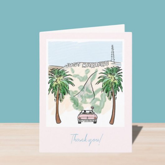 Los Angeles Mariage Merci Cartes