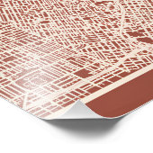 Los Angeles Minimal City Map Poster (Coin)