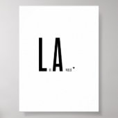 Los Angeles - minimalistic typography poster (Voorkant)