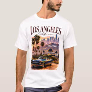 🤎 Los Angeles Moderne Californische Silhouette St T-shirt
