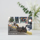 Los Angeles Motorcycle Briefkaart! Briefkaart (Staand voorkant)