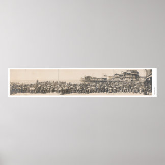 Los Angeles Motorcycle Club in Venice, Californië Poster