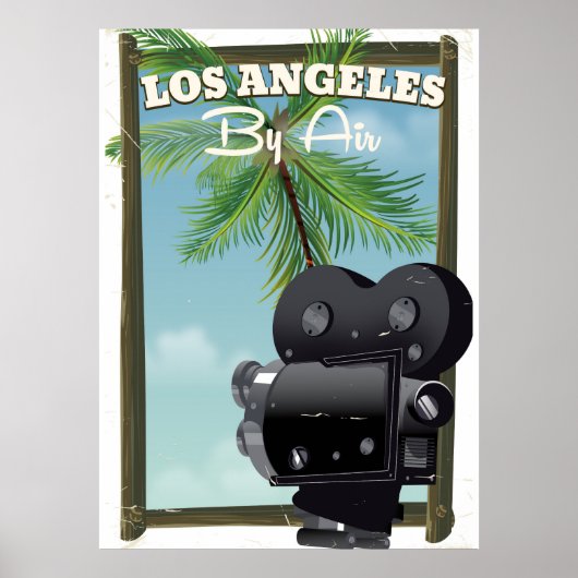 Los Angeles Movie Camera Reisposter Poster (Voorkant)