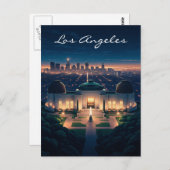 Los Angeles Night briefkaart (Voorkant / Achterkant)