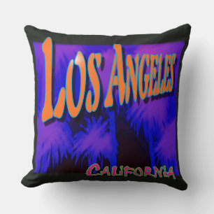 "Los Angeles Night Palms" Pillow Kussen