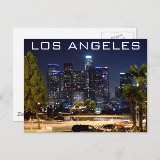 Los Angeles Night Paper-producten Briefkaart (Voorkant / Achterkant)