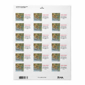 Los Angeles Nous avons déménagé le étiquette (Feuille entière)