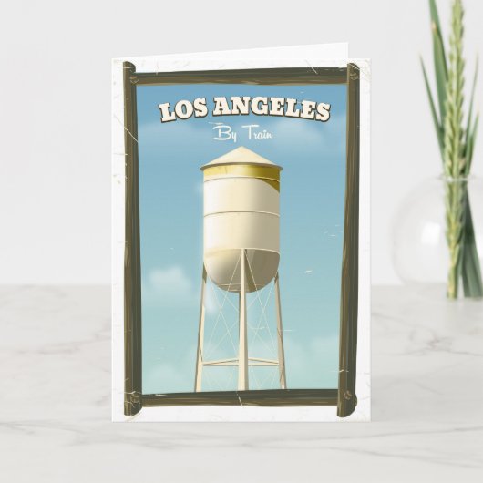 Los Angeles per poster Feestdagen Kaart (Voorkant)